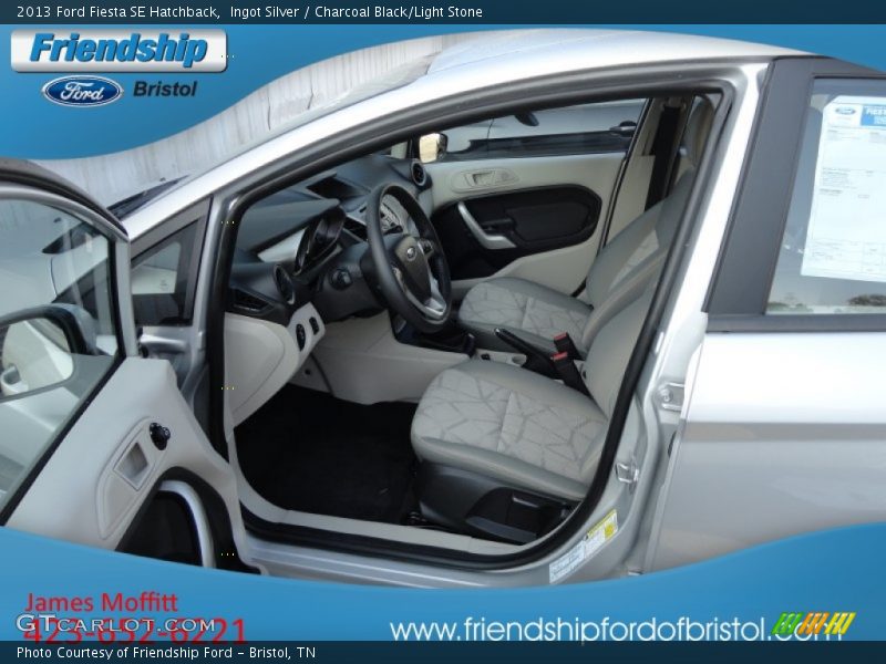 Ingot Silver / Charcoal Black/Light Stone 2013 Ford Fiesta SE Hatchback