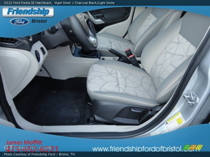Ingot Silver / Charcoal Black/Light Stone 2013 Ford Fiesta SE Hatchback