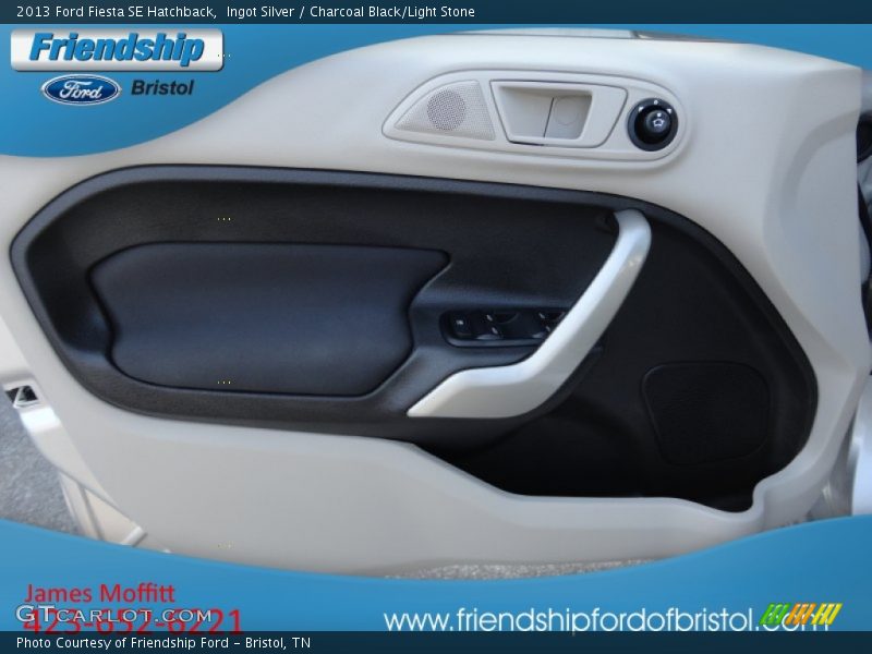 Ingot Silver / Charcoal Black/Light Stone 2013 Ford Fiesta SE Hatchback