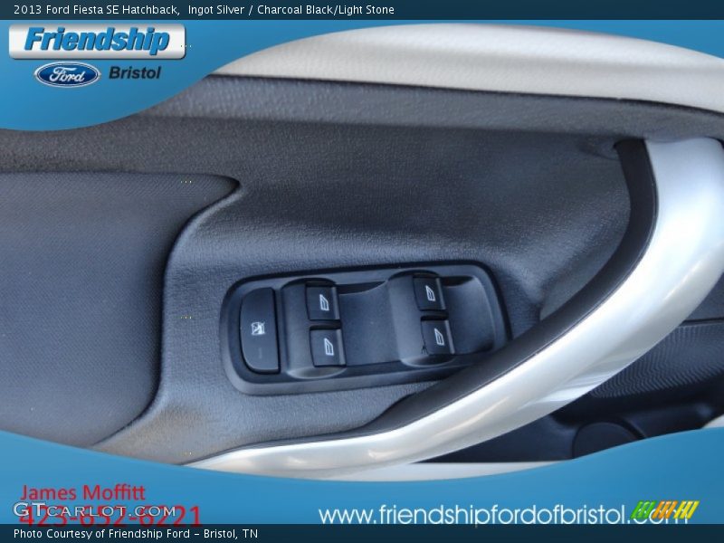 Ingot Silver / Charcoal Black/Light Stone 2013 Ford Fiesta SE Hatchback