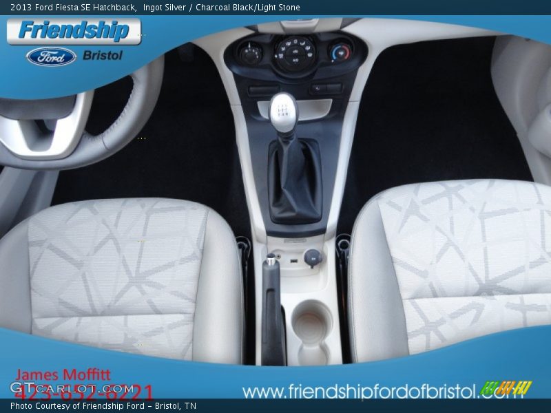 Ingot Silver / Charcoal Black/Light Stone 2013 Ford Fiesta SE Hatchback