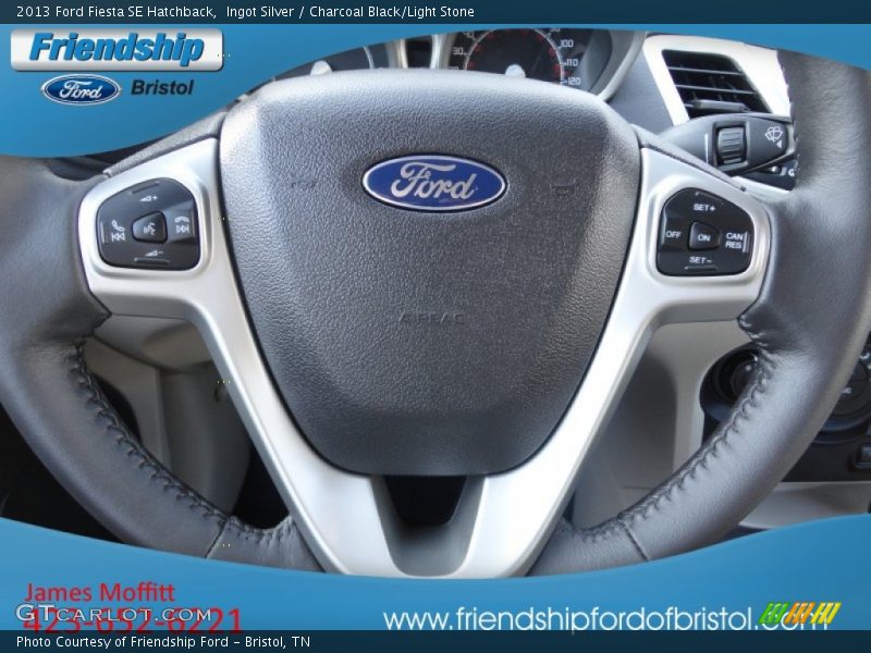 Ingot Silver / Charcoal Black/Light Stone 2013 Ford Fiesta SE Hatchback