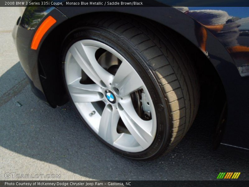 Monaco Blue Metallic / Saddle Brown/Black 2008 BMW 3 Series 335i Coupe