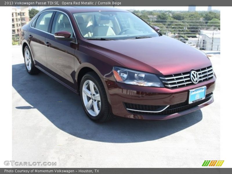 Opera Red Metallic / Cornsilk Beige 2013 Volkswagen Passat TDI SE