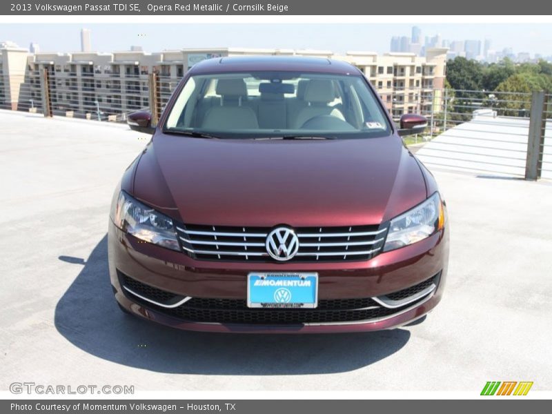 Opera Red Metallic / Cornsilk Beige 2013 Volkswagen Passat TDI SE