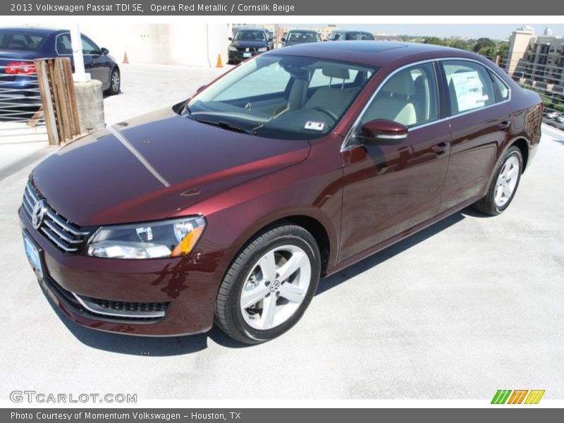 Opera Red Metallic / Cornsilk Beige 2013 Volkswagen Passat TDI SE