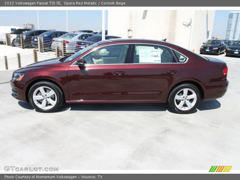 Opera Red Metallic / Cornsilk Beige 2013 Volkswagen Passat TDI SE