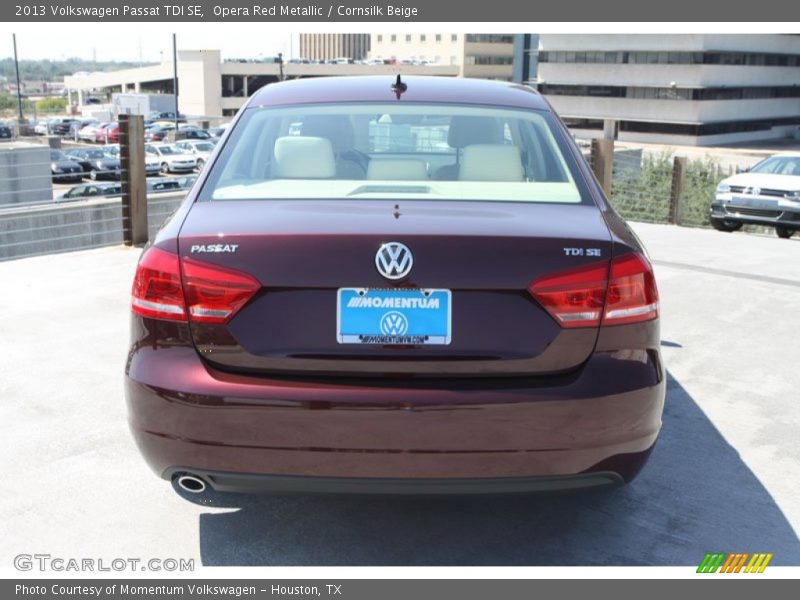 Opera Red Metallic / Cornsilk Beige 2013 Volkswagen Passat TDI SE