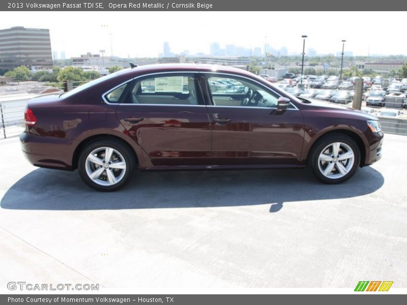 Opera Red Metallic / Cornsilk Beige 2013 Volkswagen Passat TDI SE
