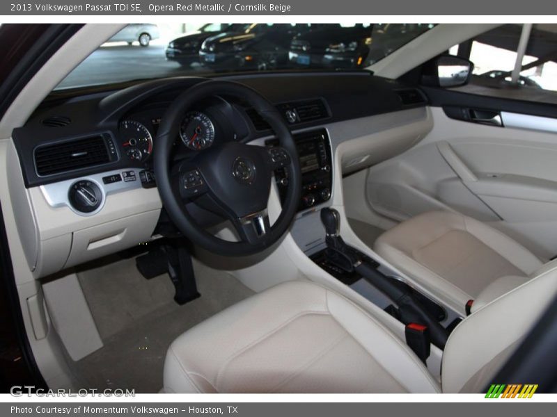 Opera Red Metallic / Cornsilk Beige 2013 Volkswagen Passat TDI SE