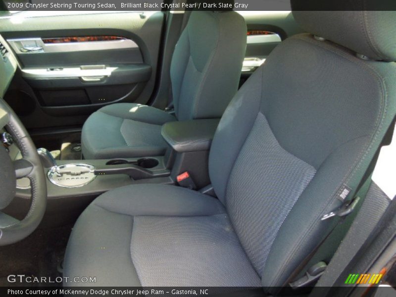 Brilliant Black Crystal Pearl / Dark Slate Gray 2009 Chrysler Sebring Touring Sedan
