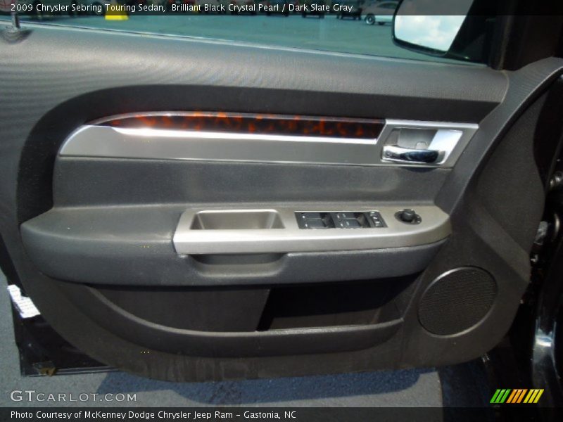 Brilliant Black Crystal Pearl / Dark Slate Gray 2009 Chrysler Sebring Touring Sedan