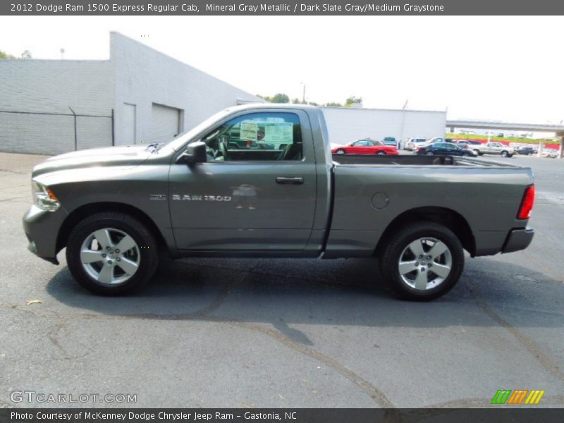 Mineral Gray Metallic / Dark Slate Gray/Medium Graystone 2012 Dodge Ram 1500 Express Regular Cab