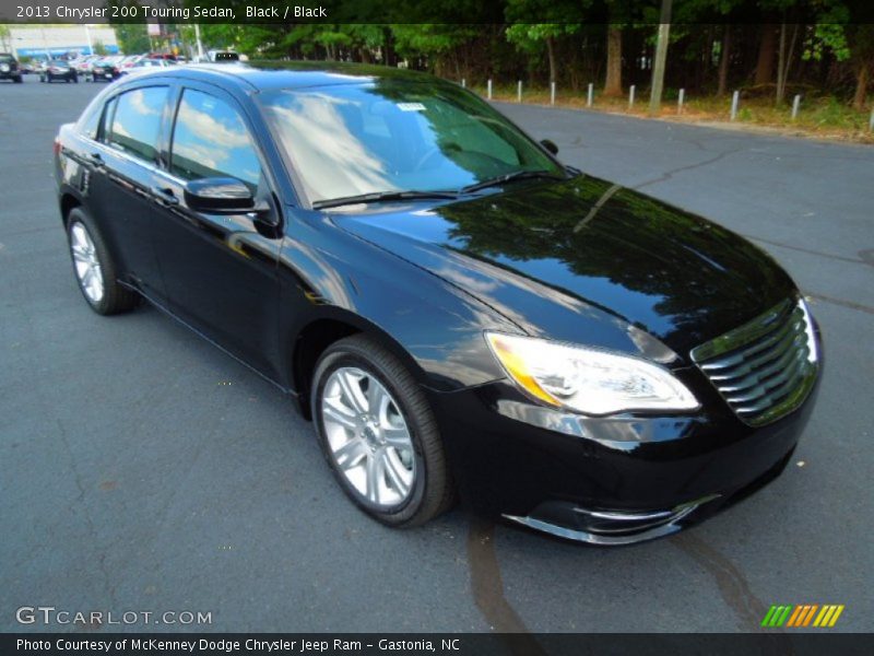 Black / Black 2013 Chrysler 200 Touring Sedan