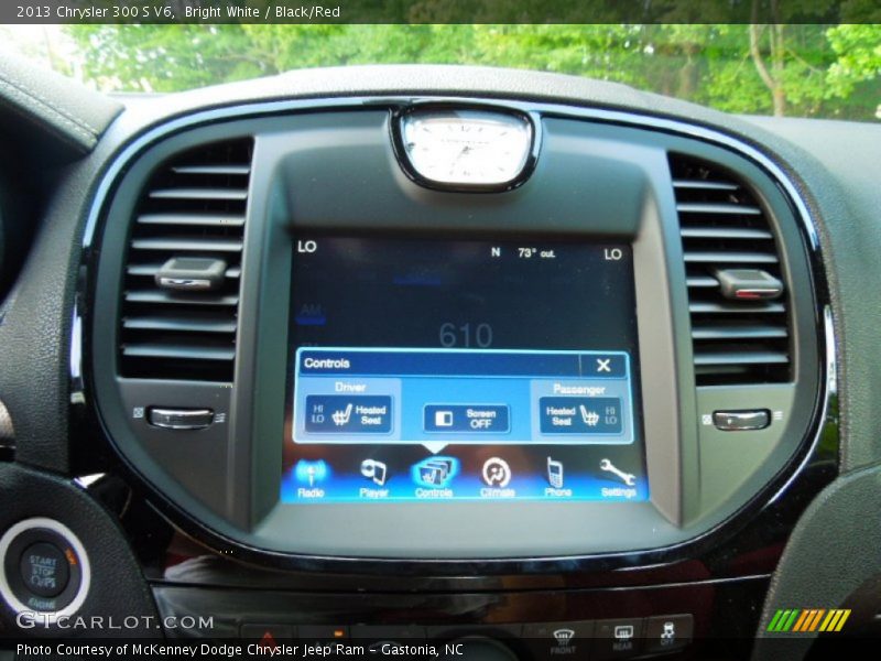 Bright White / Black/Red 2013 Chrysler 300 S V6