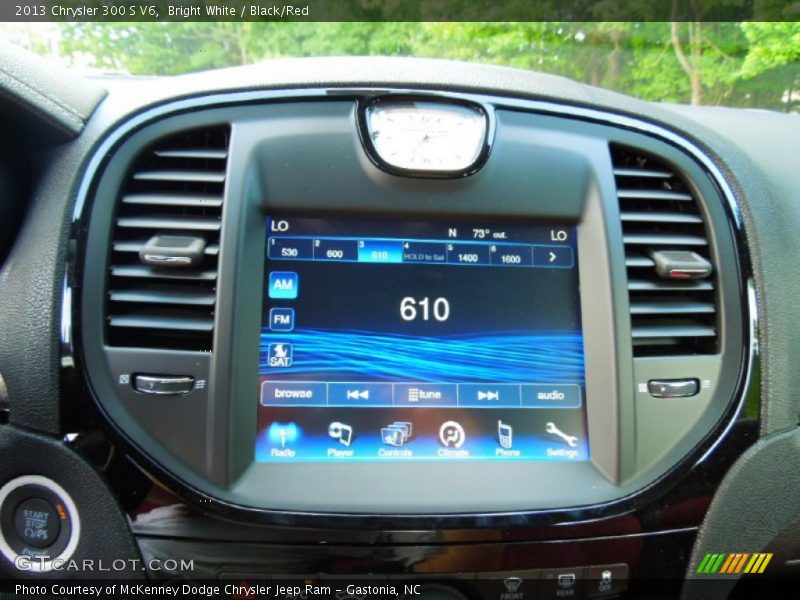 Bright White / Black/Red 2013 Chrysler 300 S V6