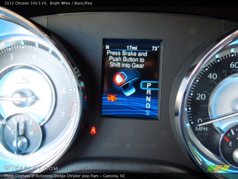 Bright White / Black/Red 2013 Chrysler 300 S V6