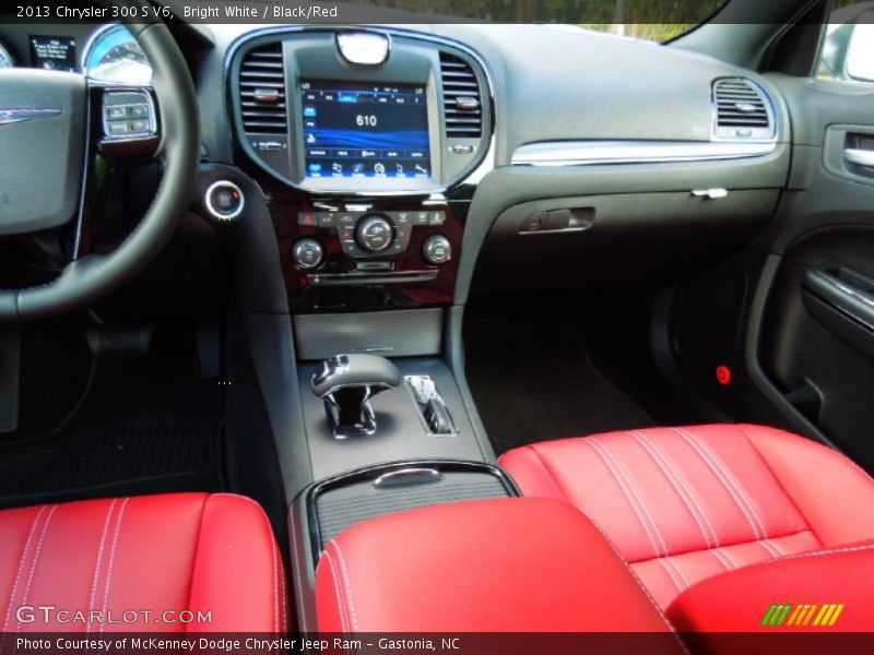 Bright White / Black/Red 2013 Chrysler 300 S V6