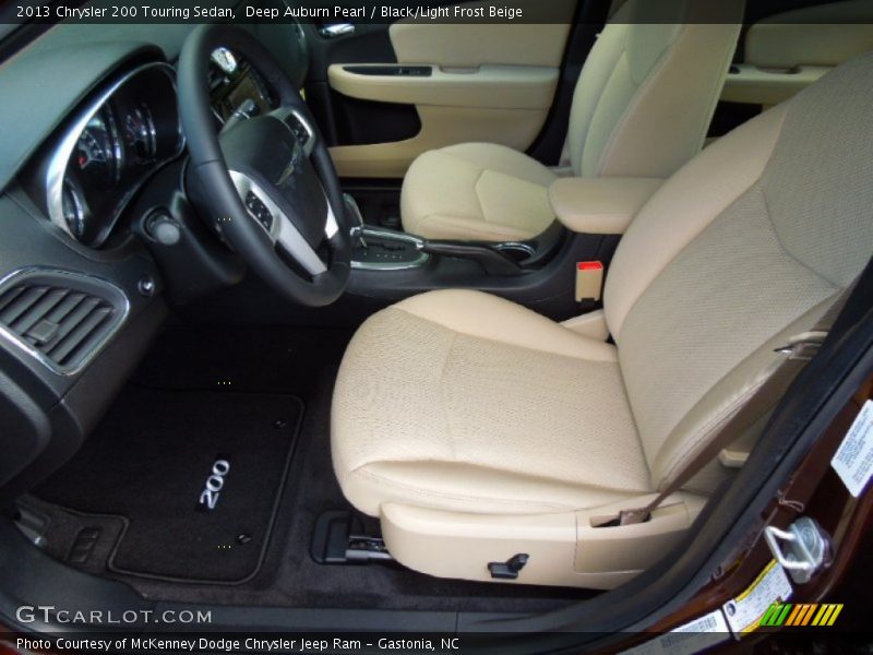 Deep Auburn Pearl / Black/Light Frost Beige 2013 Chrysler 200 Touring Sedan