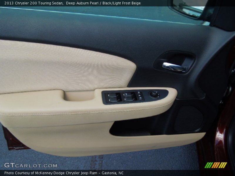 Deep Auburn Pearl / Black/Light Frost Beige 2013 Chrysler 200 Touring Sedan