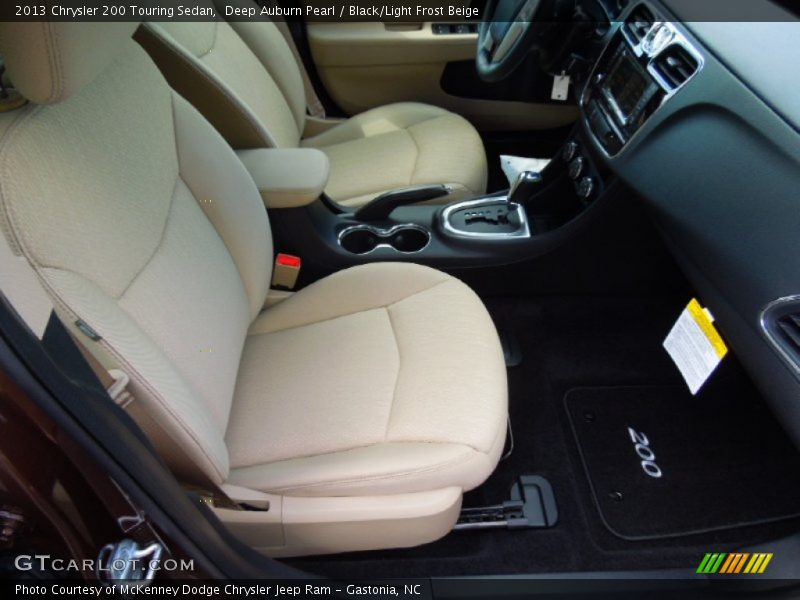 Deep Auburn Pearl / Black/Light Frost Beige 2013 Chrysler 200 Touring Sedan