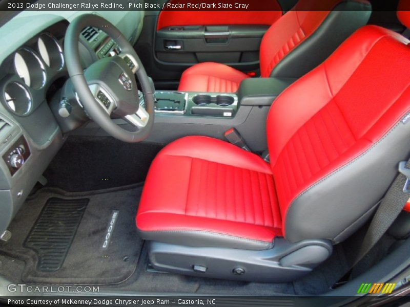 Front Seat of 2013 Challenger Rallye Redline