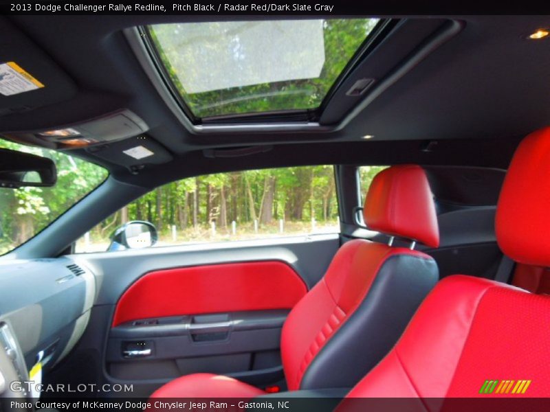 Sunroof of 2013 Challenger Rallye Redline