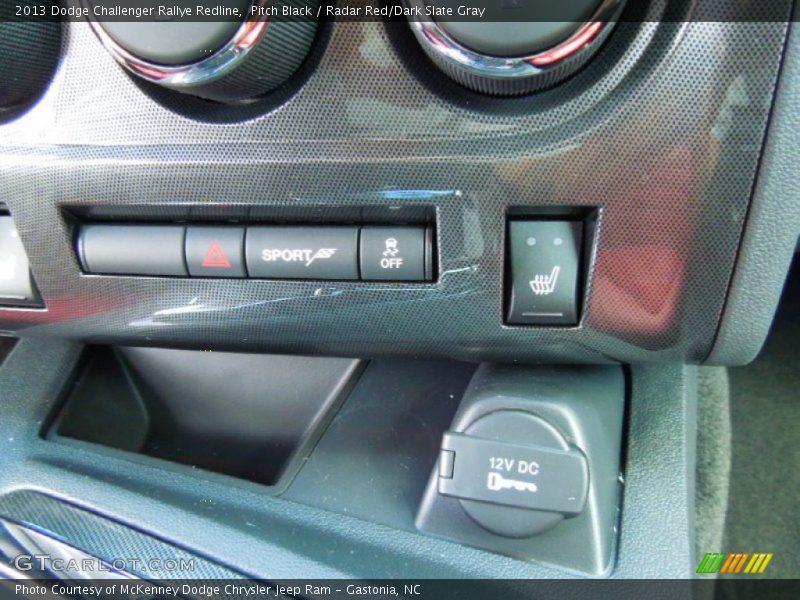 Pitch Black / Radar Red/Dark Slate Gray 2013 Dodge Challenger Rallye Redline