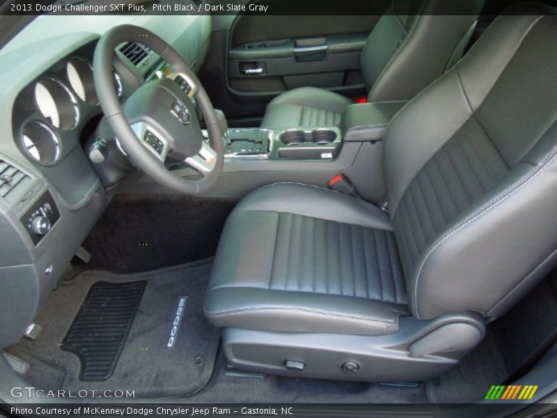 Pitch Black / Dark Slate Gray 2013 Dodge Challenger SXT Plus