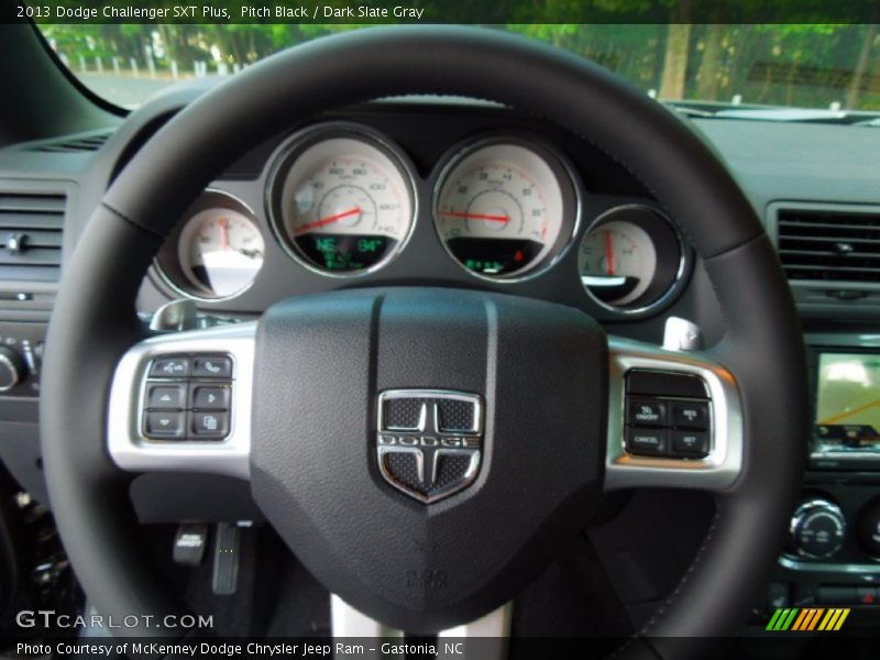 Pitch Black / Dark Slate Gray 2013 Dodge Challenger SXT Plus