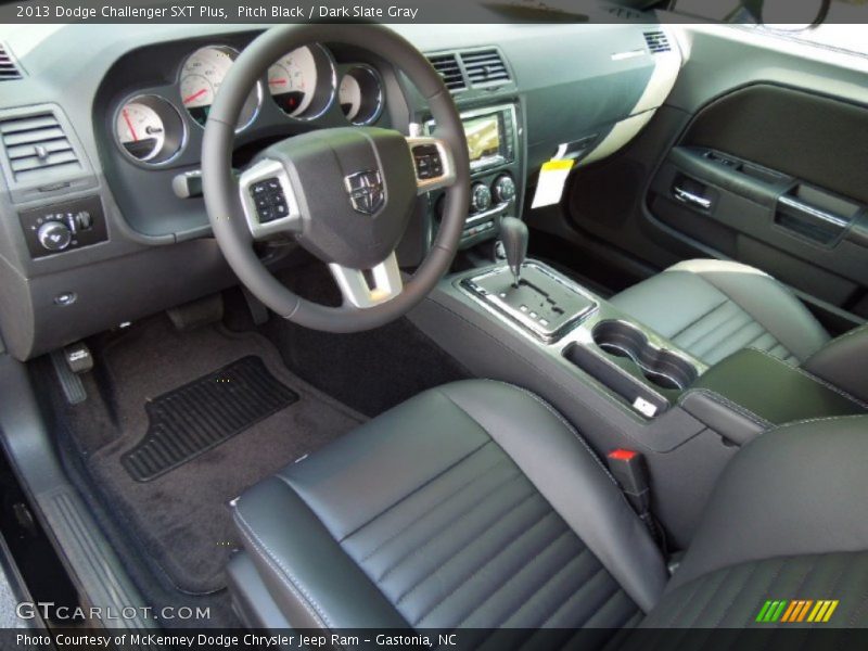Pitch Black / Dark Slate Gray 2013 Dodge Challenger SXT Plus