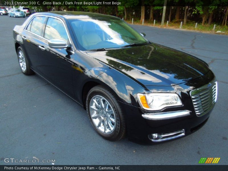 Gloss Black / Dark Frost Beige/Light Frost Beige 2013 Chrysler 300 C
