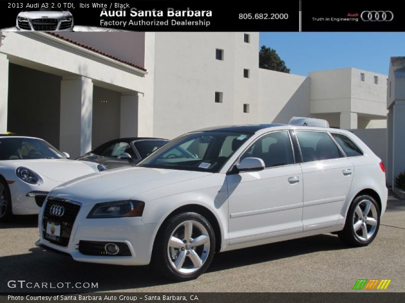 Ibis White / Black 2013 Audi A3 2.0 TDI