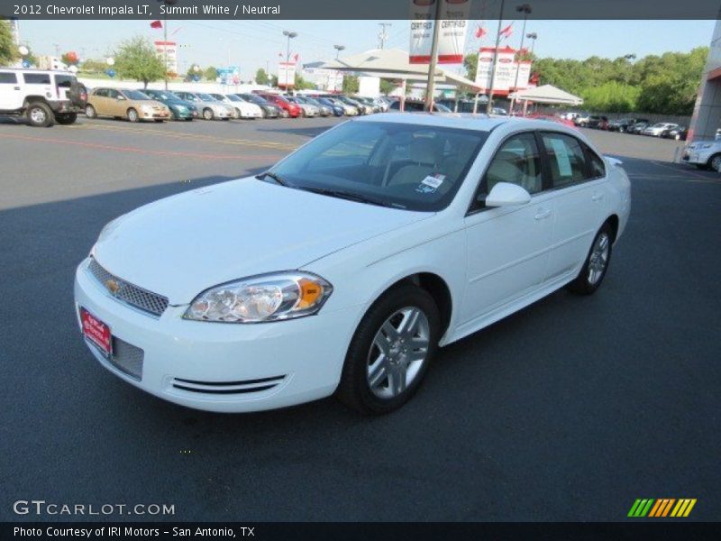 Summit White / Neutral 2012 Chevrolet Impala LT