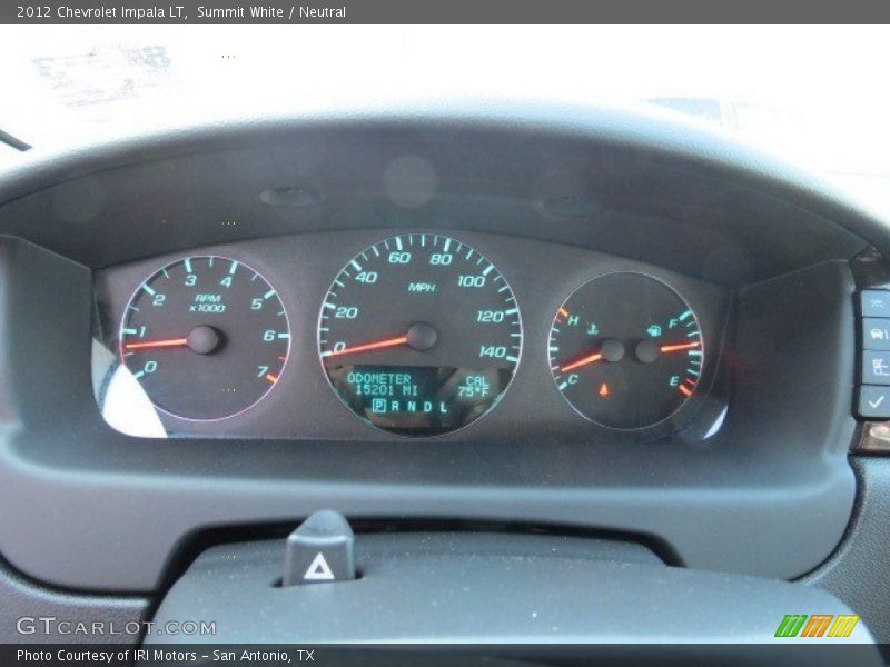 Summit White / Neutral 2012 Chevrolet Impala LT