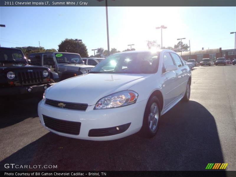 Summit White / Gray 2011 Chevrolet Impala LT