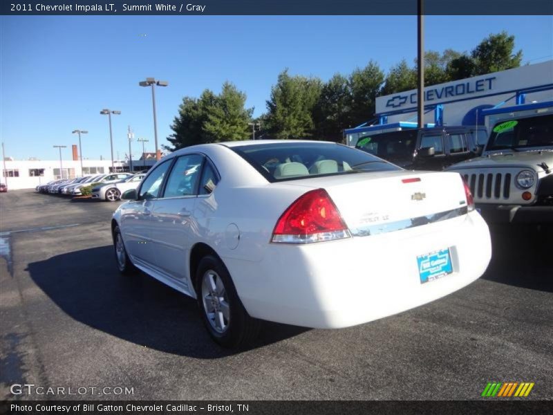 Summit White / Gray 2011 Chevrolet Impala LT