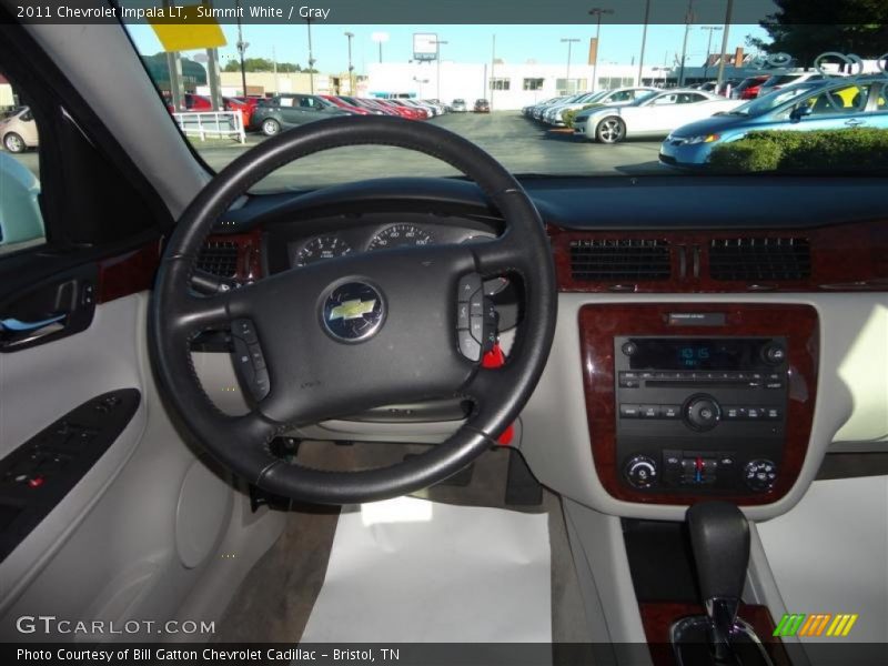 Summit White / Gray 2011 Chevrolet Impala LT