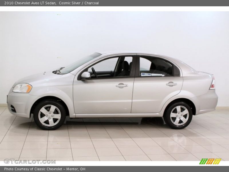 Cosmic Silver / Charcoal 2010 Chevrolet Aveo LT Sedan
