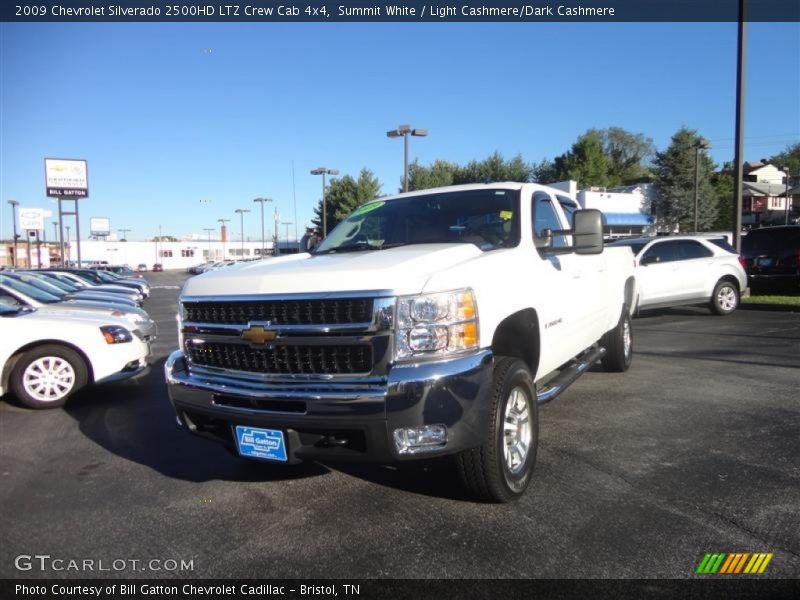 Summit White / Light Cashmere/Dark Cashmere 2009 Chevrolet Silverado 2500HD LTZ Crew Cab 4x4
