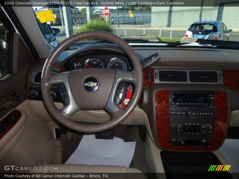 Summit White / Light Cashmere/Dark Cashmere 2009 Chevrolet Silverado 2500HD LTZ Crew Cab 4x4