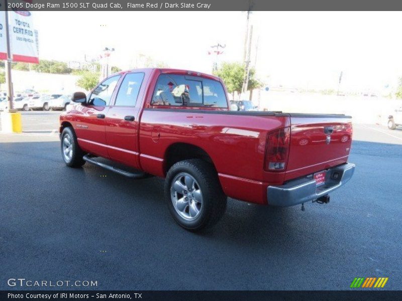 Flame Red / Dark Slate Gray 2005 Dodge Ram 1500 SLT Quad Cab