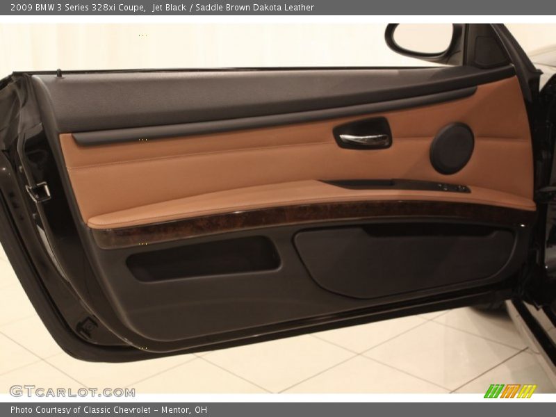 Jet Black / Saddle Brown Dakota Leather 2009 BMW 3 Series 328xi Coupe
