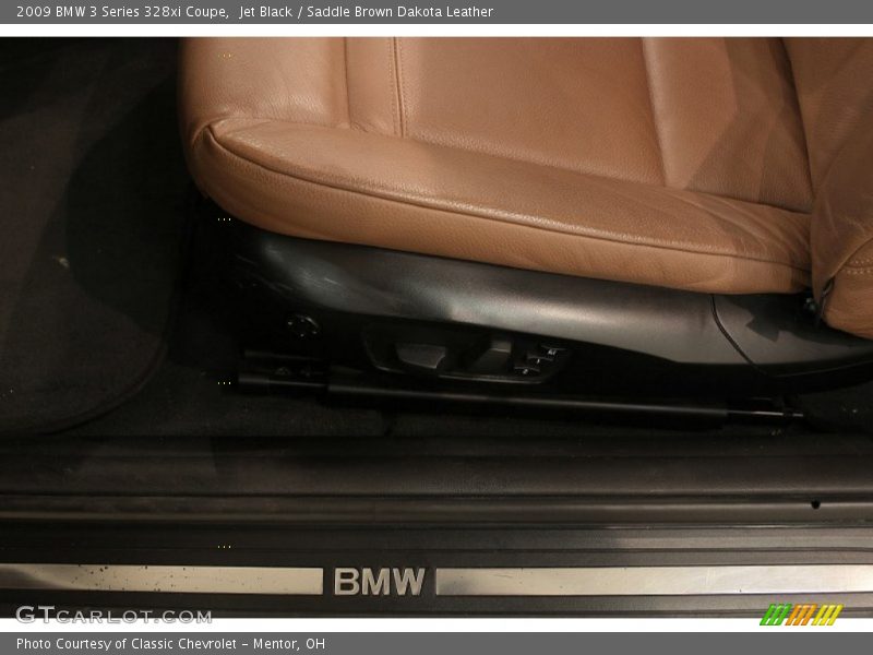 Jet Black / Saddle Brown Dakota Leather 2009 BMW 3 Series 328xi Coupe