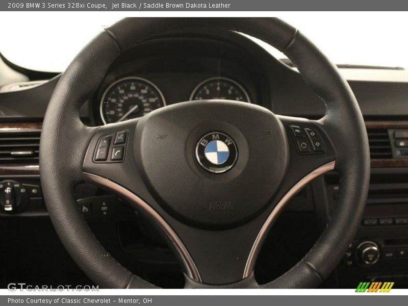 Jet Black / Saddle Brown Dakota Leather 2009 BMW 3 Series 328xi Coupe