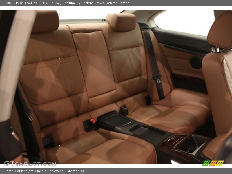 Jet Black / Saddle Brown Dakota Leather 2009 BMW 3 Series 328xi Coupe