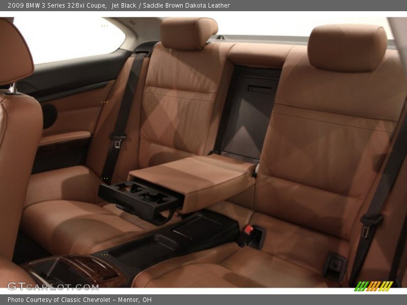 Jet Black / Saddle Brown Dakota Leather 2009 BMW 3 Series 328xi Coupe