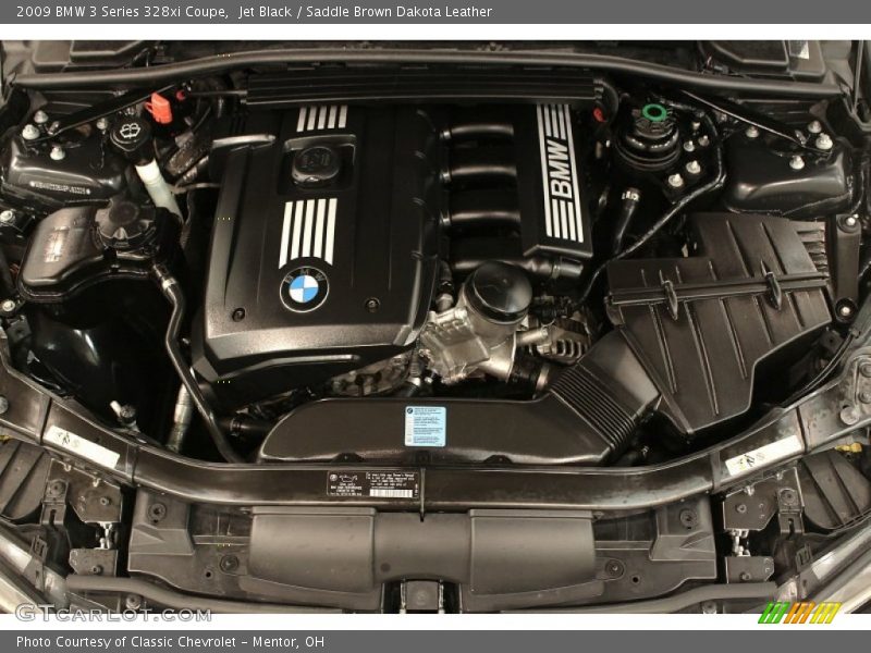 Jet Black / Saddle Brown Dakota Leather 2009 BMW 3 Series 328xi Coupe