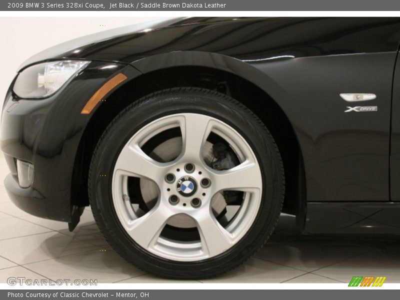 Jet Black / Saddle Brown Dakota Leather 2009 BMW 3 Series 328xi Coupe