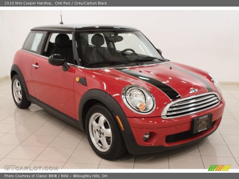 Chili Red / Grey/Carbon Black 2010 Mini Cooper Hardtop